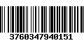 Código de Barras 3760347940151