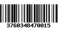 Código de Barras 3760348470015