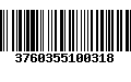 Código de Barras 3760355100318