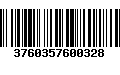 Código de Barras 3760357600328