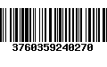 Código de Barras 3760359240270