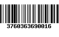 Código de Barras 3760363690016