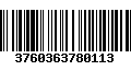 Código de Barras 3760363780113