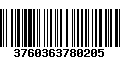 Código de Barras 3760363780205