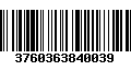 Código de Barras 3760363840039