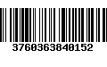 Código de Barras 3760363840152