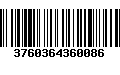 Código de Barras 3760364360086