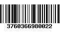 Código de Barras 3760366980022