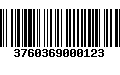 Código de Barras 3760369000123