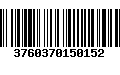 Código de Barras 3760370150152