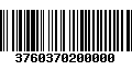 Código de Barras 3760370200000