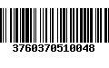 Código de Barras 3760370510048