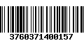 Código de Barras 3760371400157