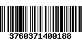 Código de Barras 3760371400188