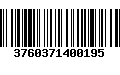 Código de Barras 3760371400195