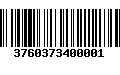 Código de Barras 3760373400001