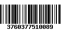 Código de Barras 3760377510089