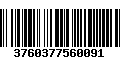 Código de Barras 3760377560091