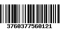 Código de Barras 3760377560121