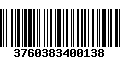 Código de Barras 3760383400138