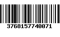 Código de Barras 3768157740071