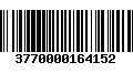 Código de Barras 3770000164152