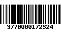 Código de Barras 3770000172324