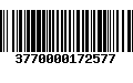 Código de Barras 3770000172577