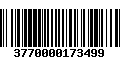 Código de Barras 3770000173499