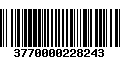 Código de Barras 3770000228243