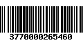 Código de Barras 3770000265460