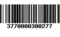 Código de Barras 3770000300277