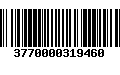 Código de Barras 3770000319460