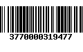 Código de Barras 3770000319477