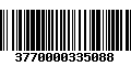 Código de Barras 3770000335088