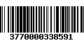 Código de Barras 3770000338591