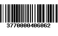 Código de Barras 3770000406062