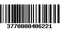 Código de Barras 3770000406221