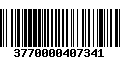 Código de Barras 3770000407341