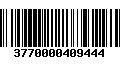 Código de Barras 3770000409444