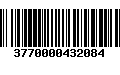 Código de Barras 3770000432084