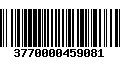 Código de Barras 3770000459081