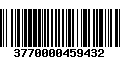 Código de Barras 3770000459432