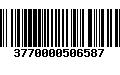 Código de Barras 3770000506587