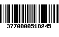 Código de Barras 3770000518245