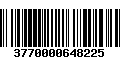 Código de Barras 3770000648225