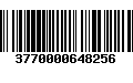 Código de Barras 3770000648256