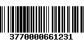 Código de Barras 3770000661231