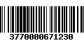 Código de Barras 3770000671230