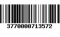 Código de Barras 3770000713572